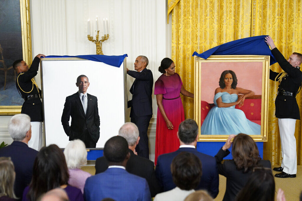 Biden Obama Portraits